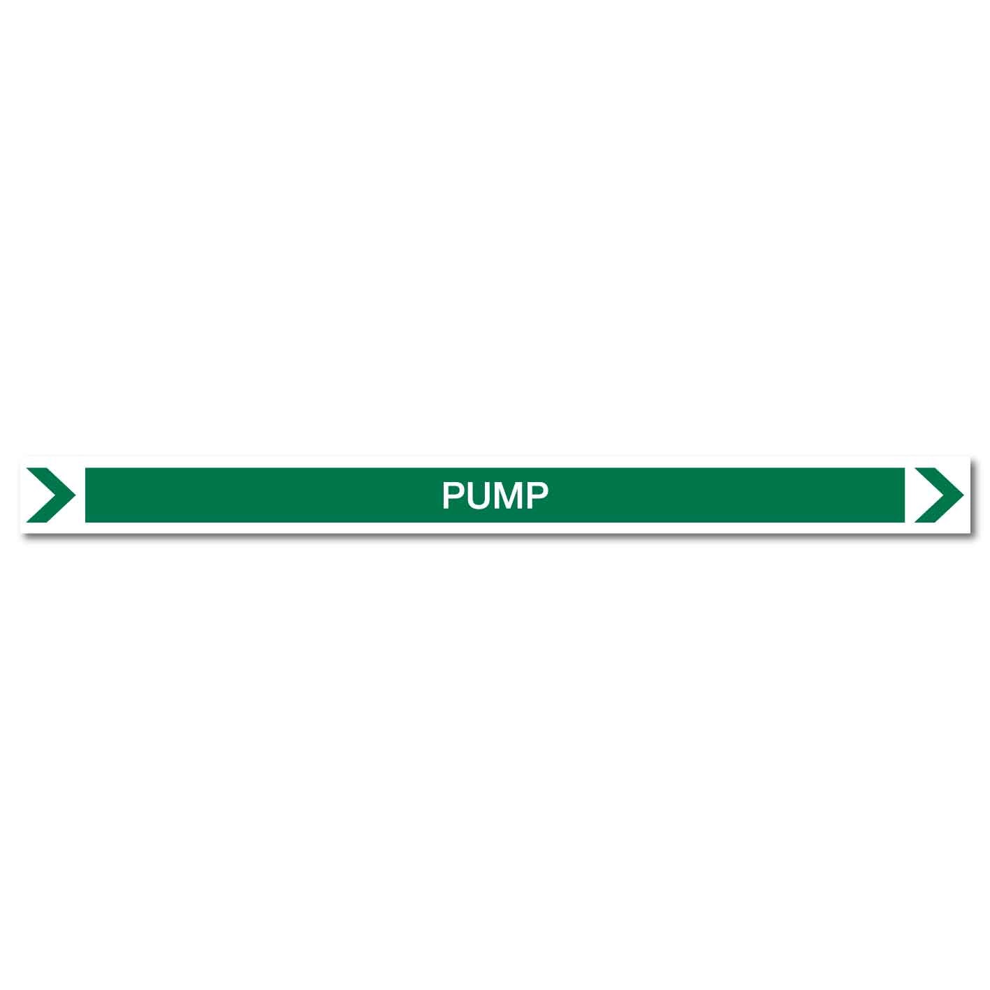 Pool/Spa - Pump (Right) - Pipe Marker Sticker - New Signs