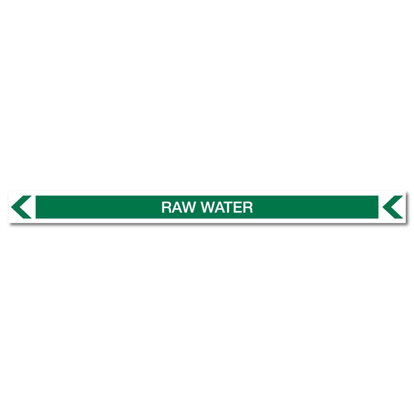 Pool/Spa - Raw Water (Left) - Pipe Marker Sticker - New Signs