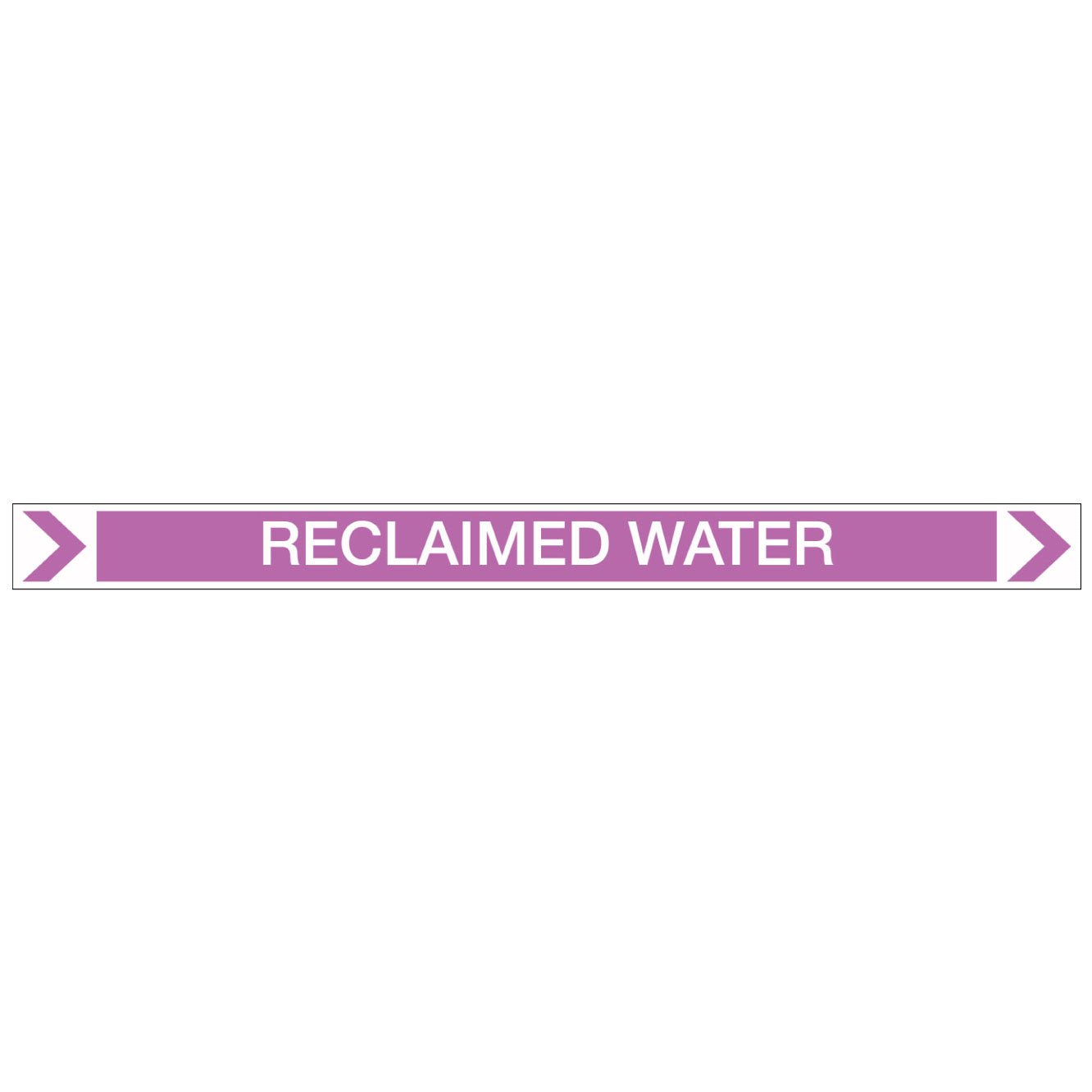 Pool/Spa - Reclaimed Water (Right) - Pipe Marker Sticker - New Signs