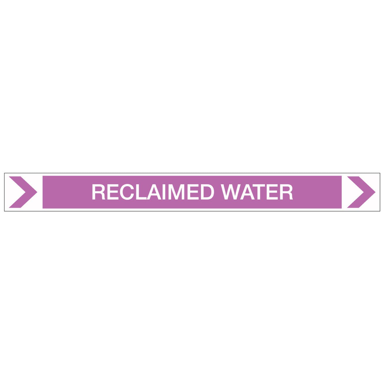 Pool/Spa - Reclaimed Water (Right) - Pipe Marker Sticker - New Signs