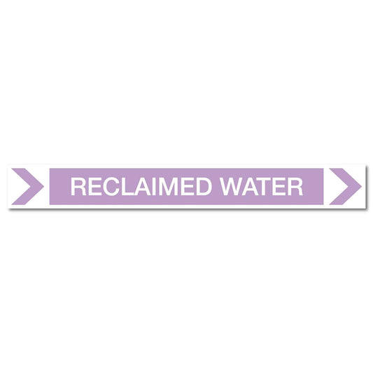 Pool/Spa - Reclaimed Water (Right) - Pipe Marker Sticker - New Signs
