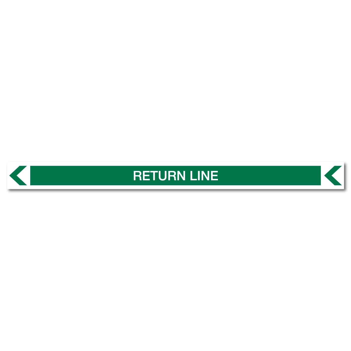Pool/Spa - Return Line (Left) - Pipe Marker Sticker - New Signs