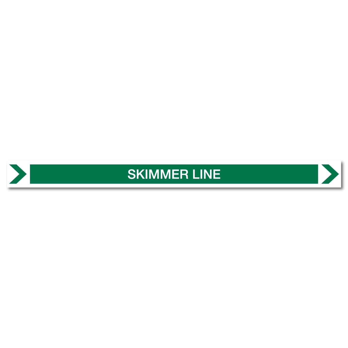 Pool/Spa - Skimmer Line (Right) - Pipe Marker Sticker - New Signs