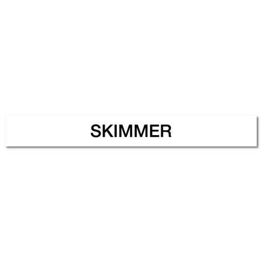 Pool/Spa - Skimmer - Pipe Marker Sticker - New Signs