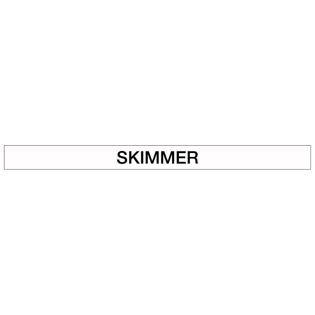 Pool/Spa - Skimmer - Pipe Marker Sticker - New Signs