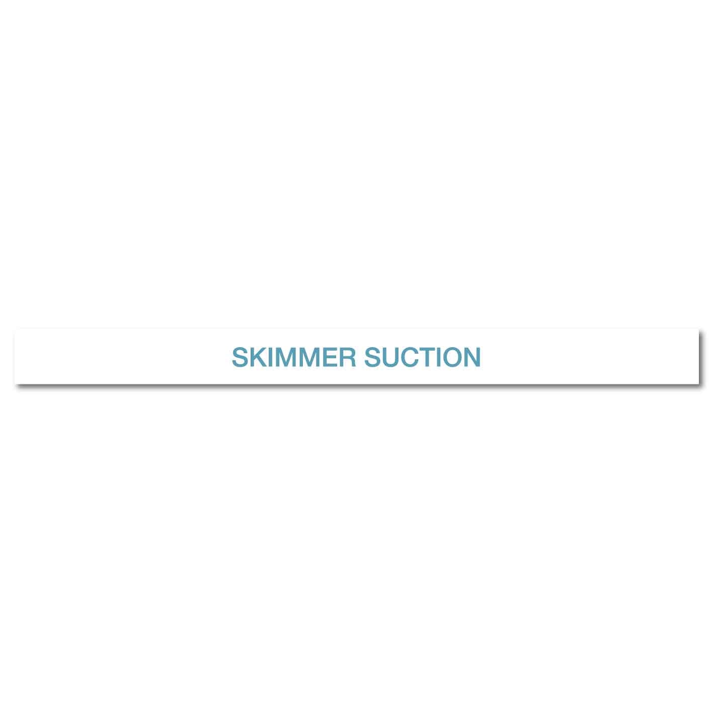 Pool/Spa - Skimmer Suction - Pipe Marker Sticker - New Signs