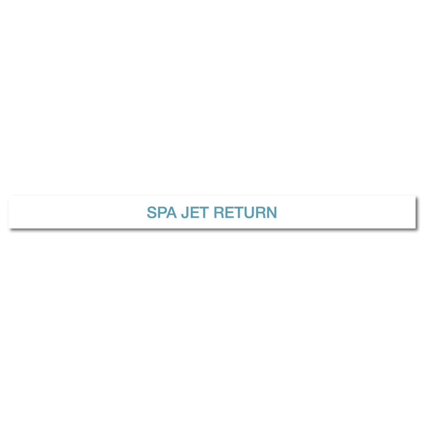 Pool/Spa - SPA JET Return - Pipe Marker Sticker - New Signs