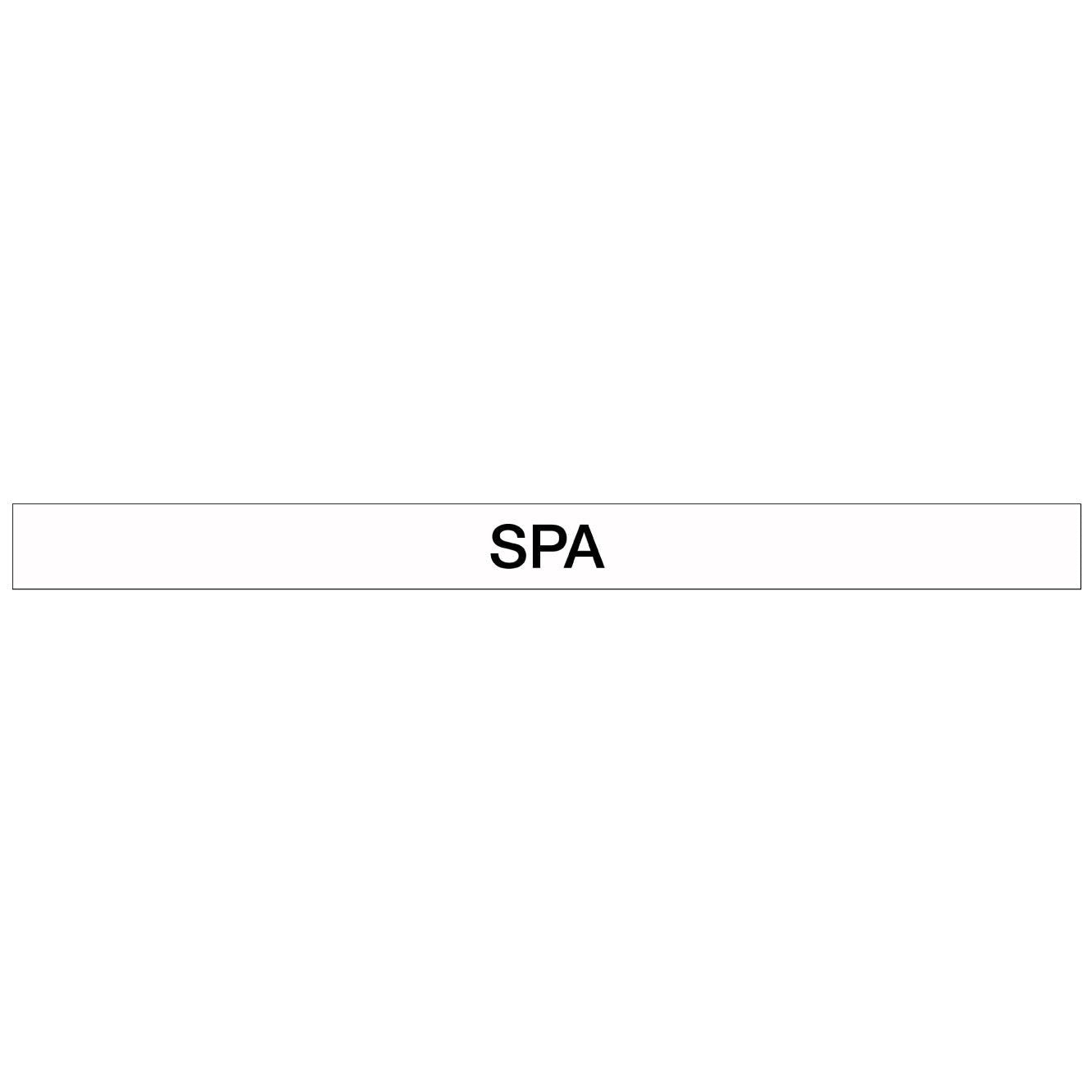Pool/Spa - SPA - Pipe Marker Sticker - New Signs