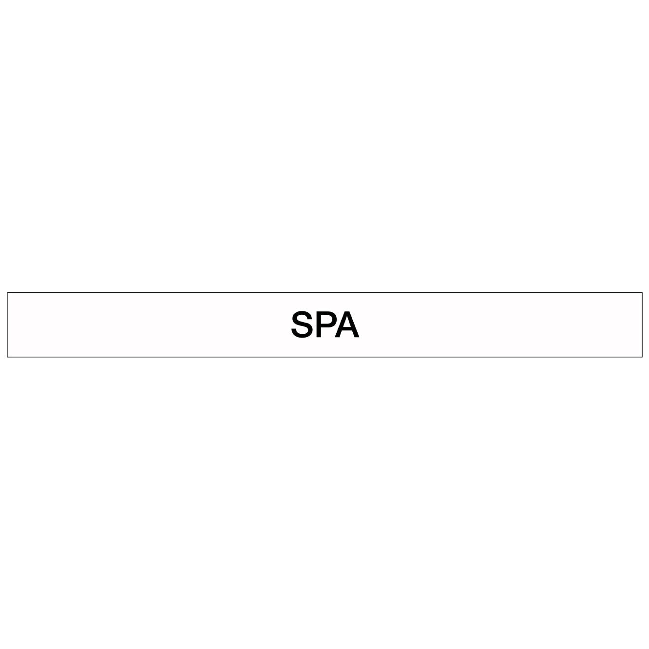 Pool/Spa - SPA - Pipe Marker Sticker - New Signs