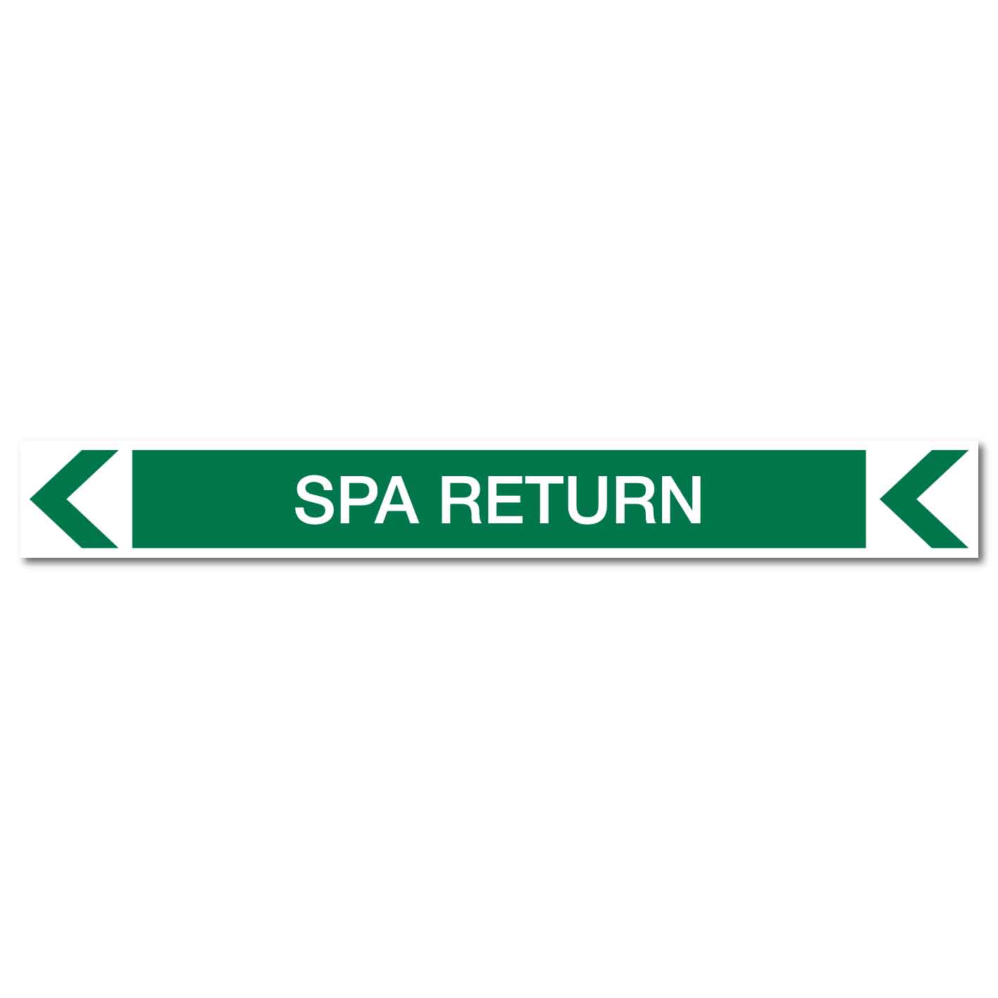 Pool/Spa - SPA Return (Left) - Pipe Marker Sticker - New Signs