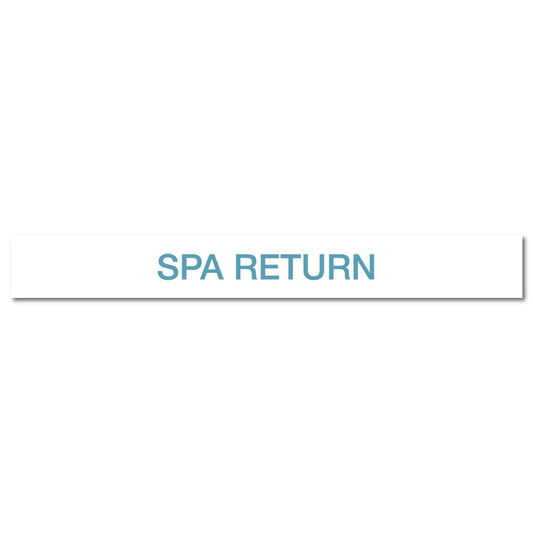 Pool/Spa - SPA Return - Pipe Marker Sticker - New Signs