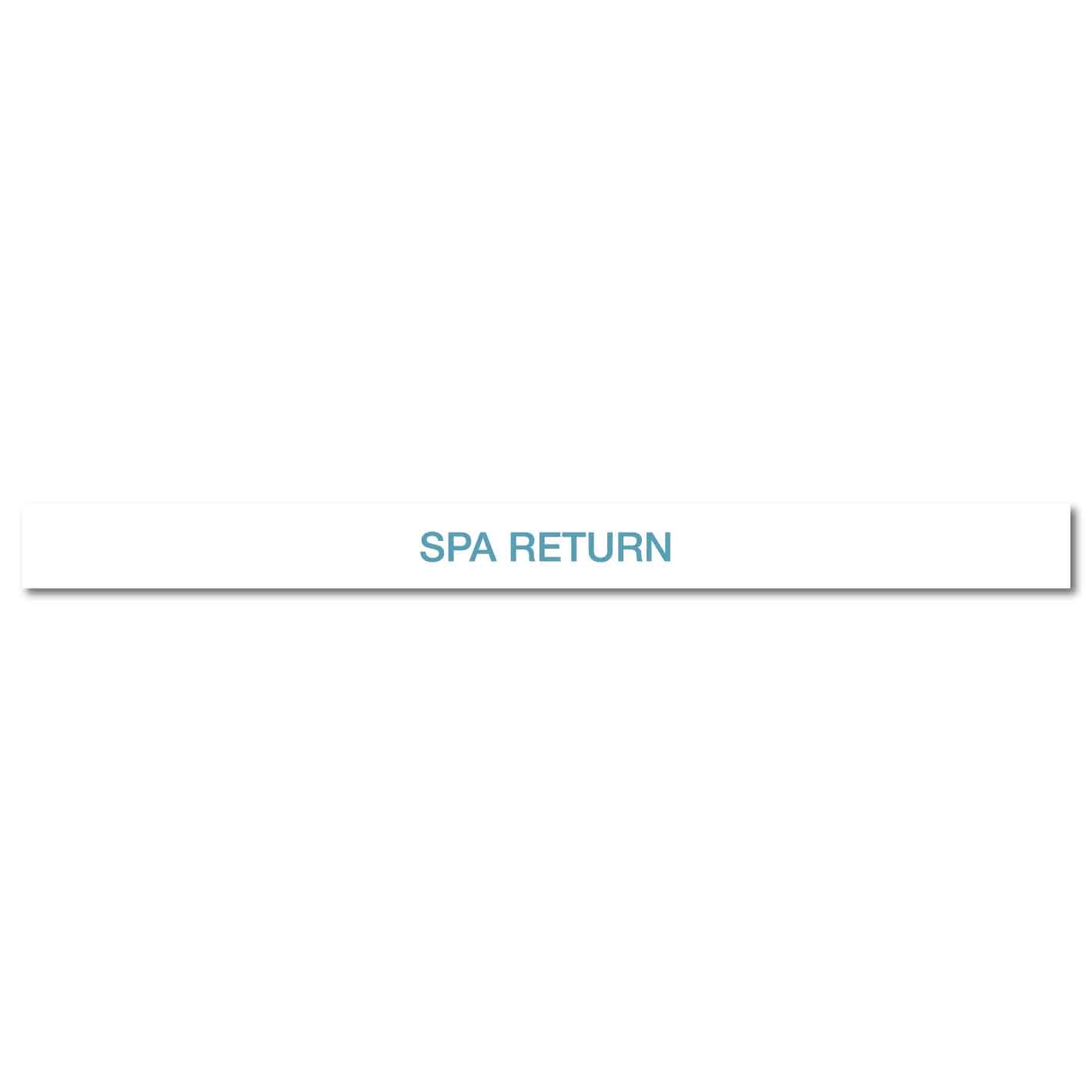 Pool/Spa - SPA Return - Pipe Marker Sticker - New Signs