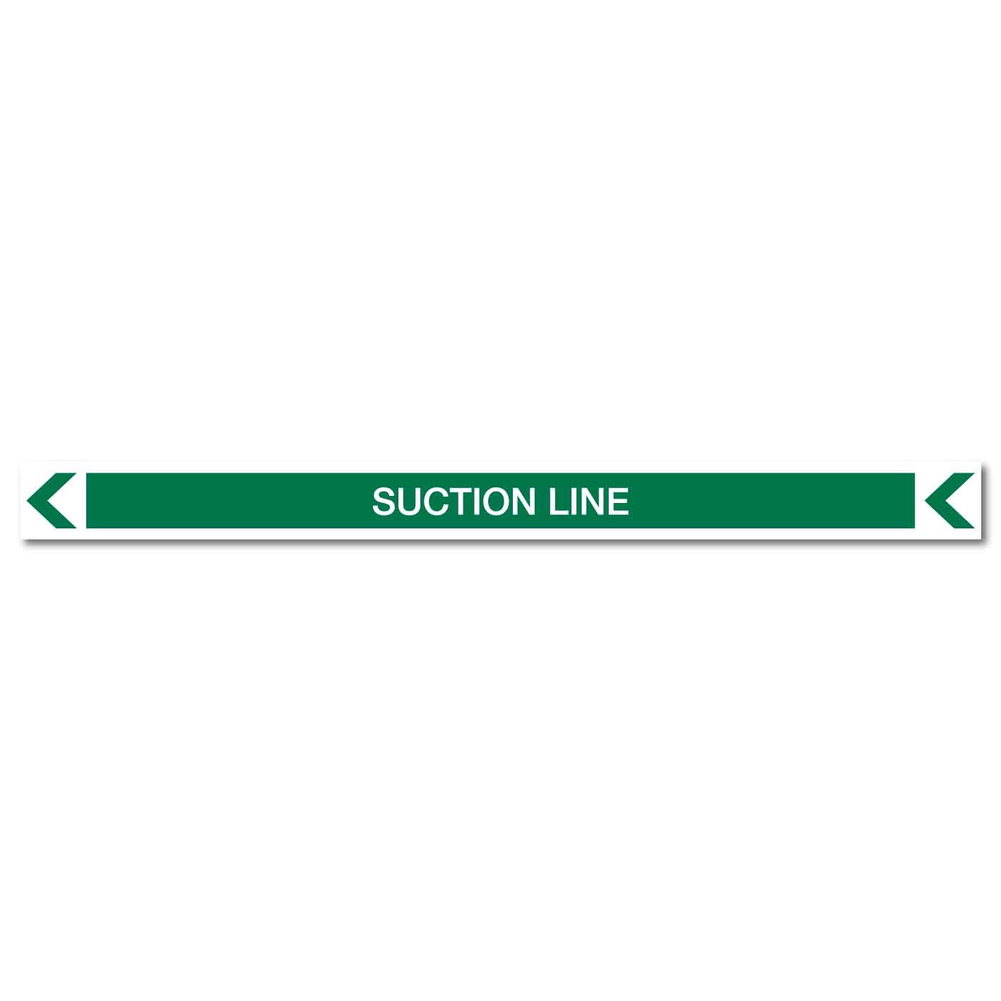Pool/Spa - Suction Line (Left) - Pipe Marker Sticker - New Signs