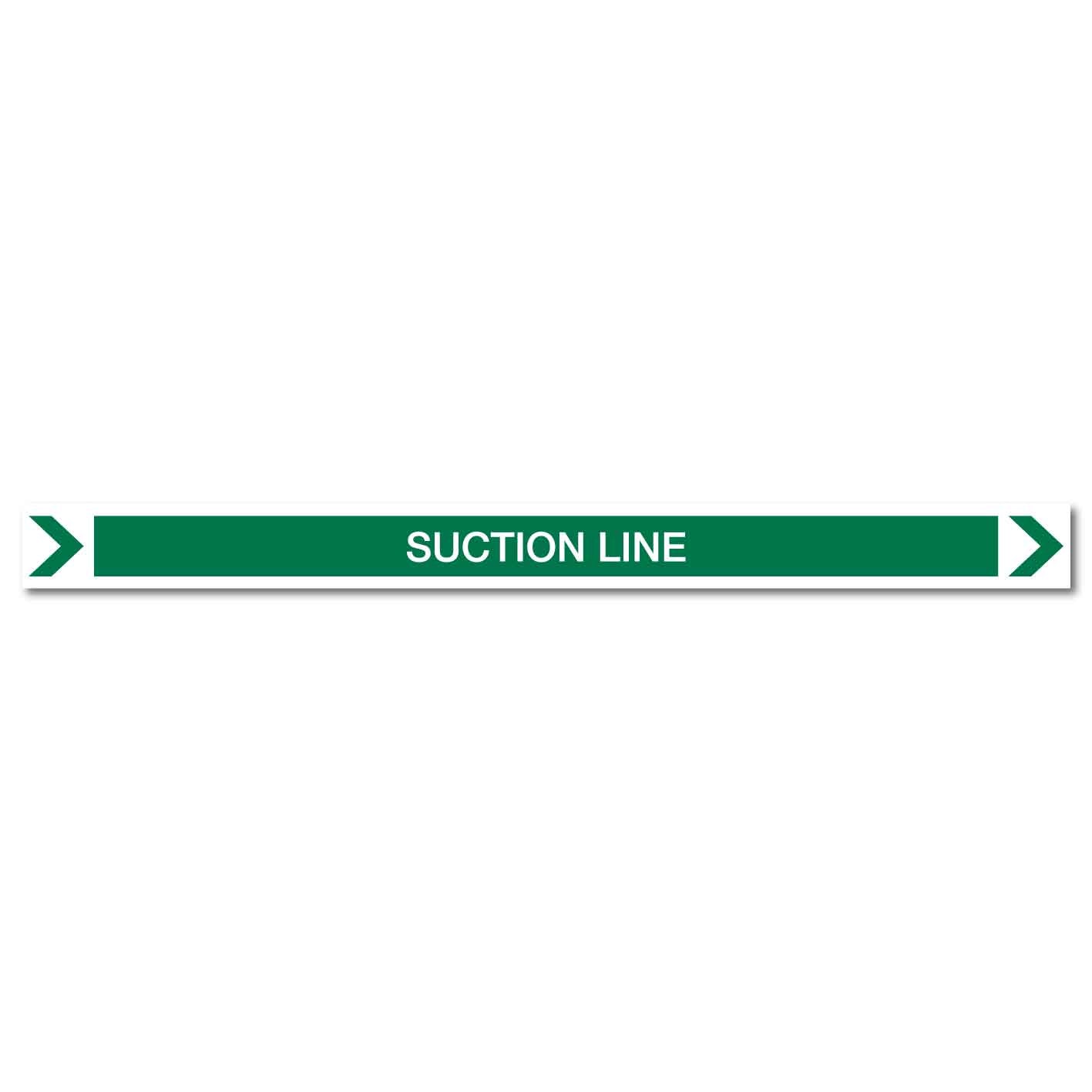 Pool/Spa - Suction Line (Right) - Pipe Marker Sticker - New Signs