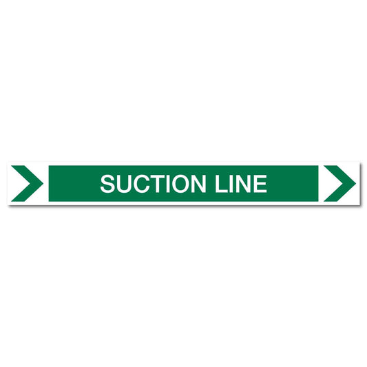 Pool/Spa - Suction Line (Right) - Pipe Marker Sticker - New Signs