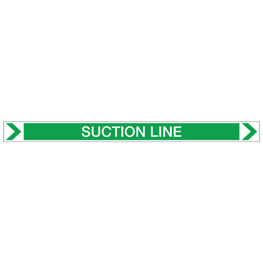 Pool/Spa - Suction Line (Right) - Pipe Marker Sticker - New Signs