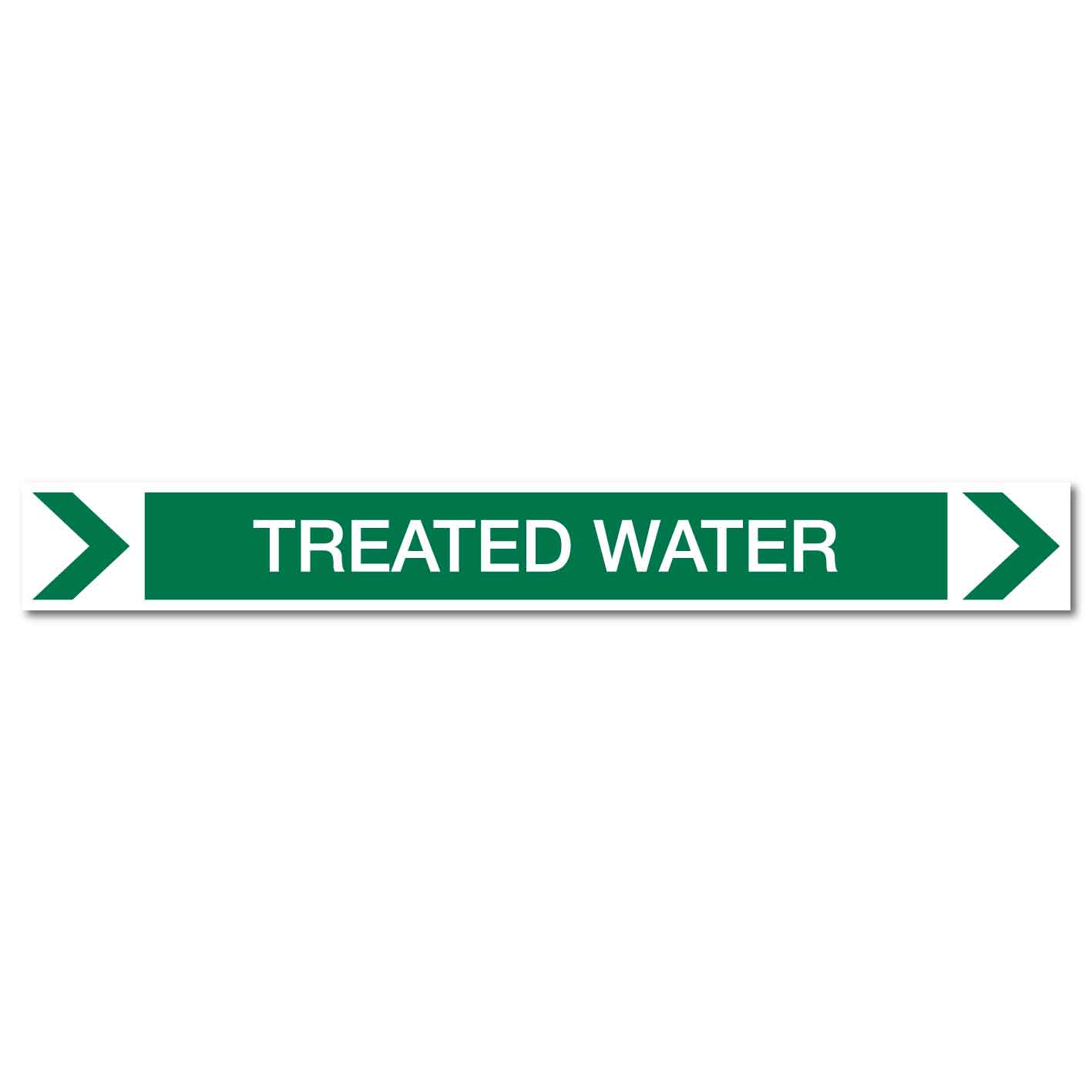 Pool/Spa - Treated Water (Right) - Pipe Marker Sticker - New Signs