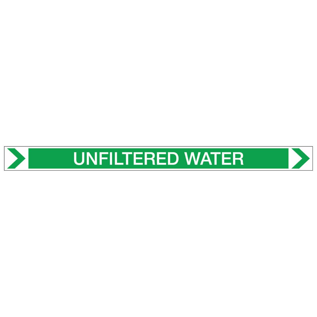 Pool/Spa - Unfiltered Water (Right) - Pipe Marker Sticker - New Signs