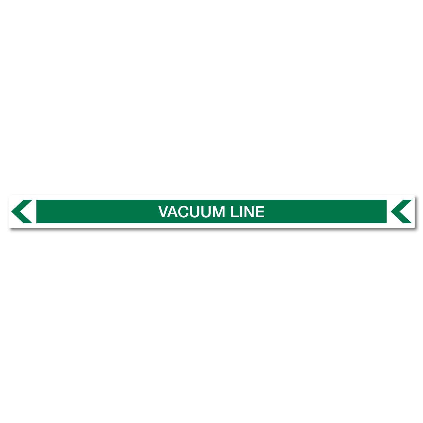 Pool/Spa - Vacuum Line (Left) - Pipe Marker Sticker - New Signs