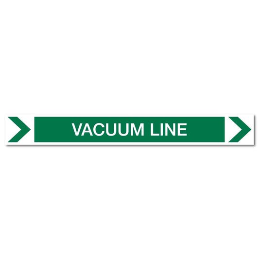 Pool/Spa - Vacuum Line (Right) - Pipe Marker Sticker - New Signs
