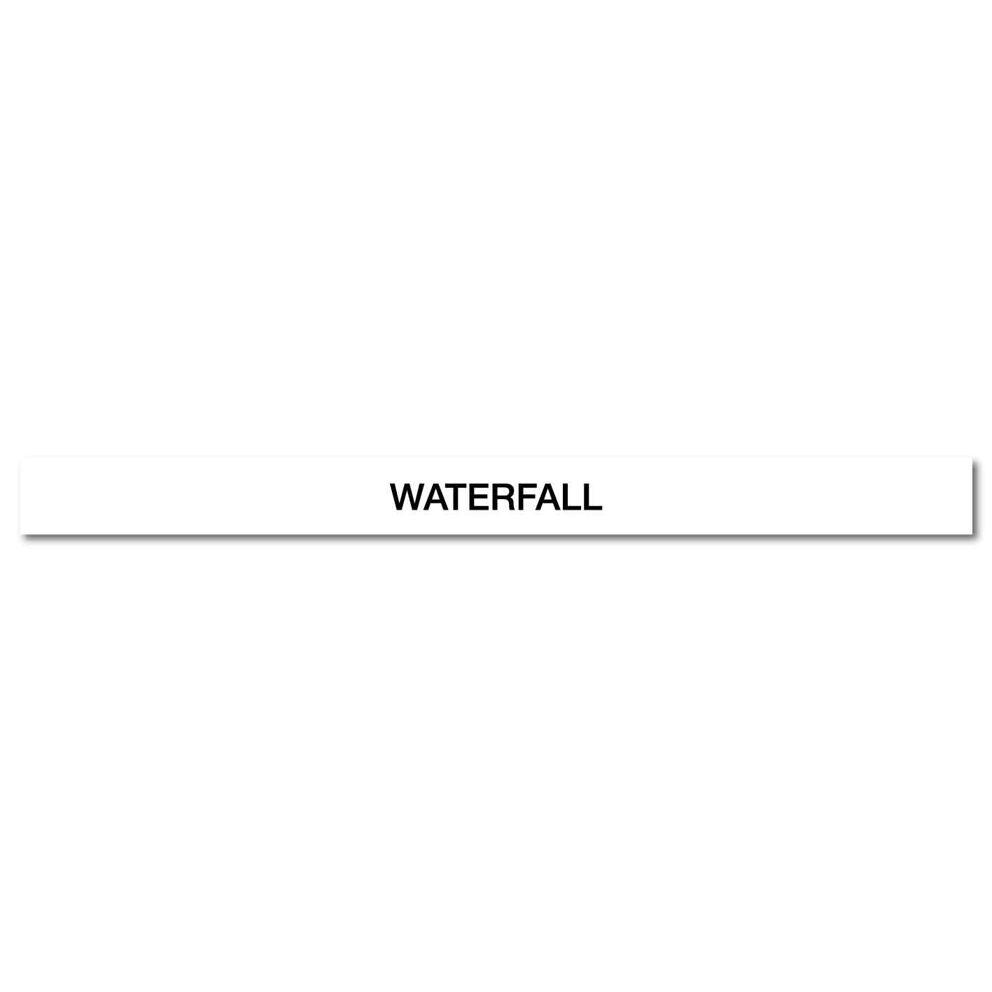 Pool/Spa - Waterfall - Pipe Marker Sticker - New Signs