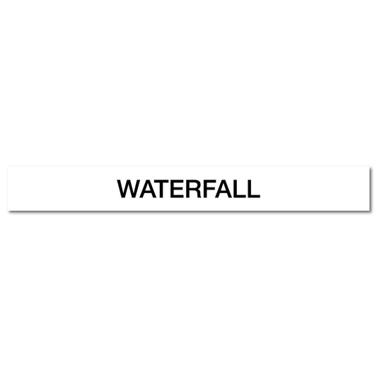 Pool/Spa - Waterfall - Pipe Marker Sticker - New Signs