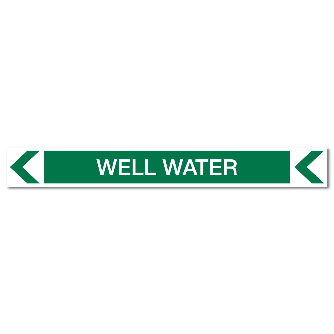 Pool/Spa - Well Water (Left) - Pipe Marker Sticker - New Signs