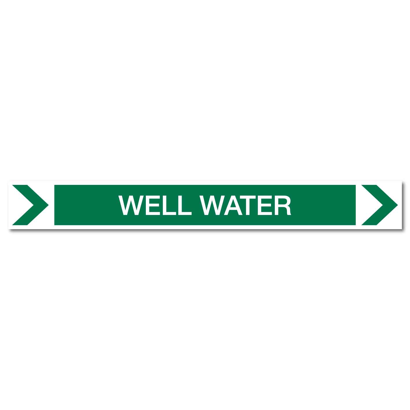 Pool/Spa - Well Water (Right) - Pipe Marker Sticker - New Signs