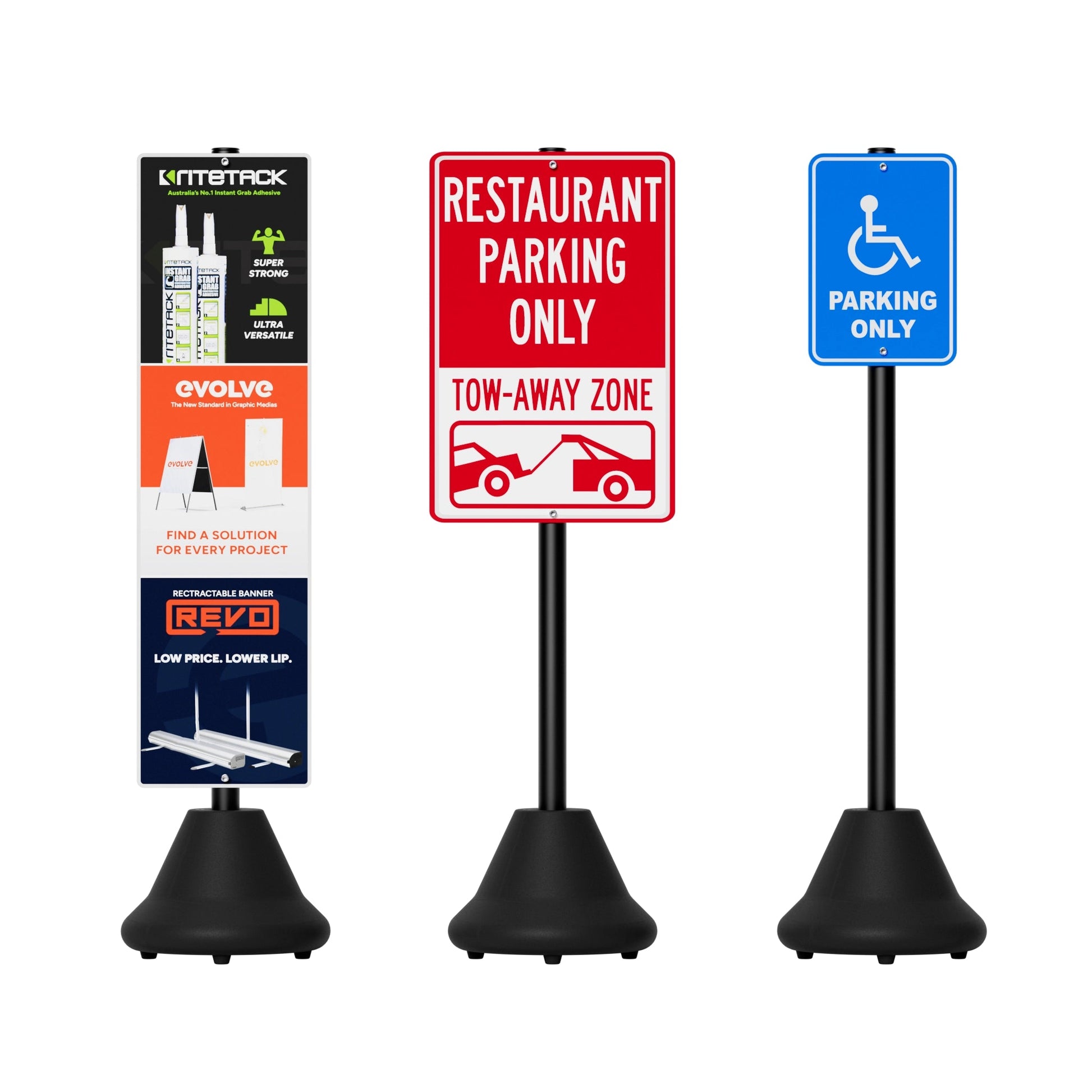 PortaPost Weighted Pole Sign Stand Only - New Signs