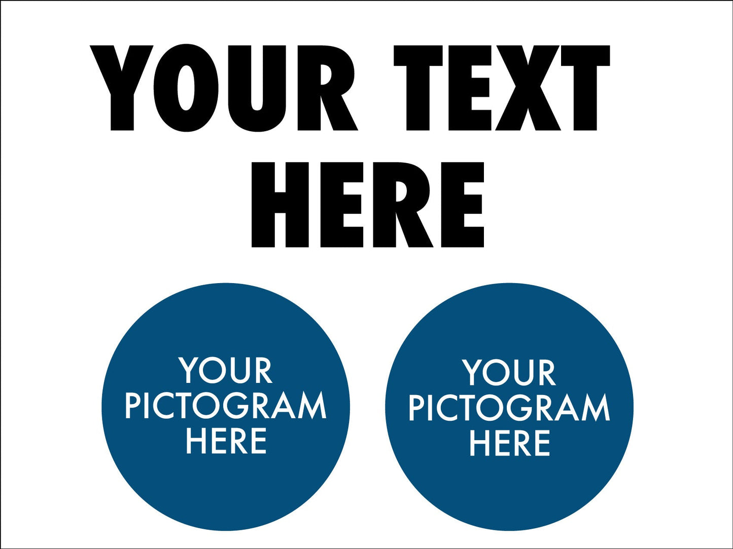 PPE 2 Pictogram Sign - Custom - New Signs