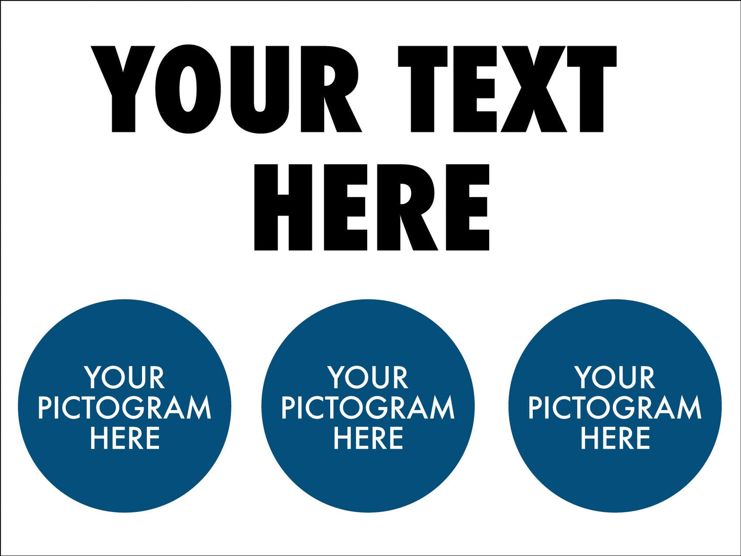 PPE 3 Pictogram Sign - Custom - New Signs