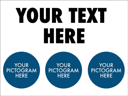 PPE 3 Pictogram Sign - Custom - New Signs