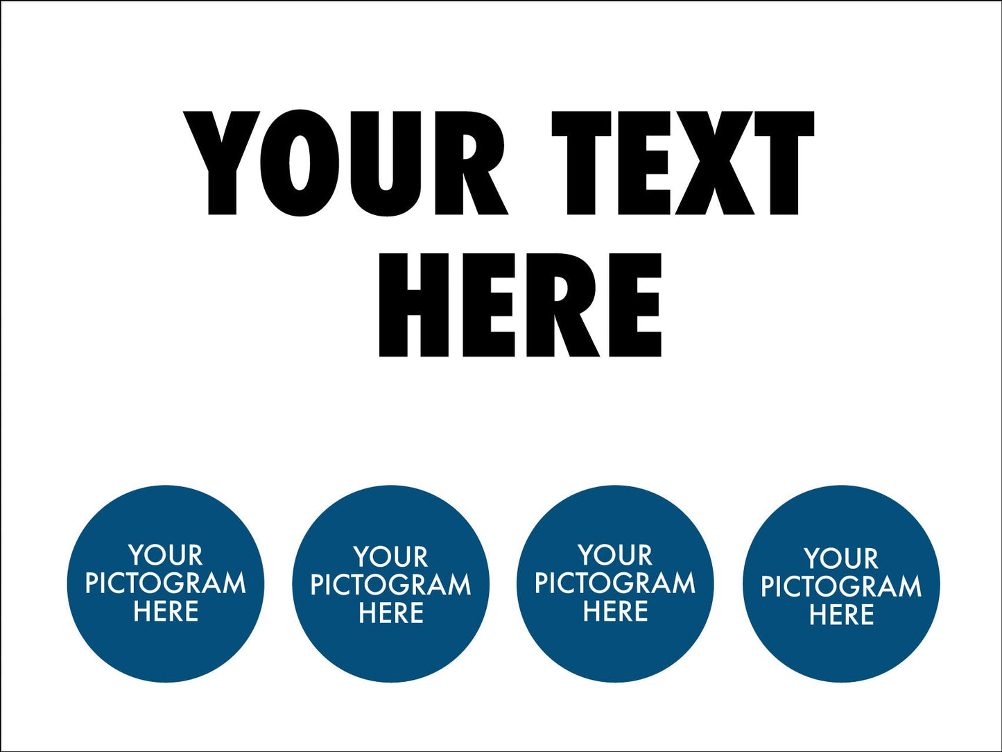 PPE 4 Pictogram Sign - Custom - New Signs