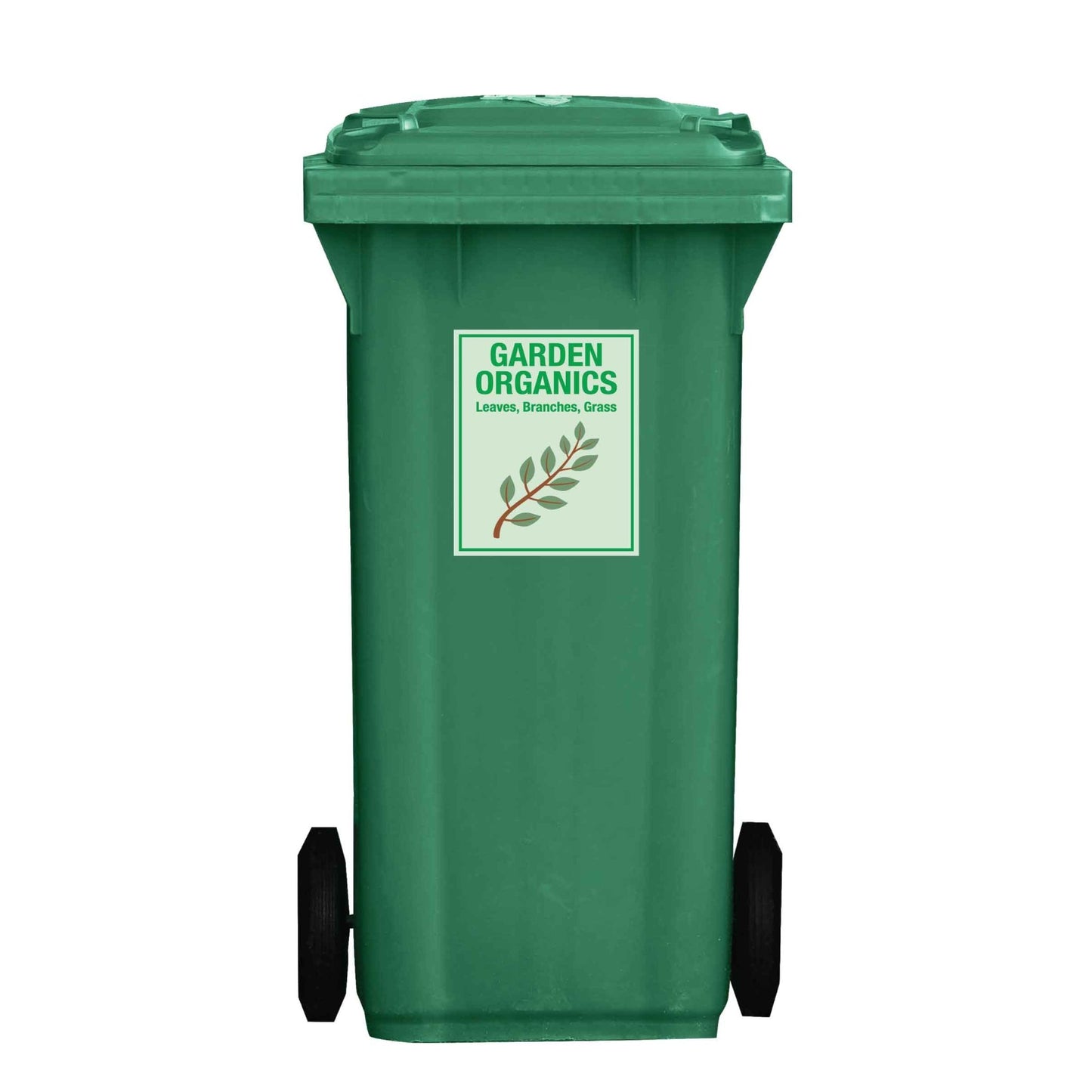 Premium Garden Organics Wheelie Bin Stickers - New Signs