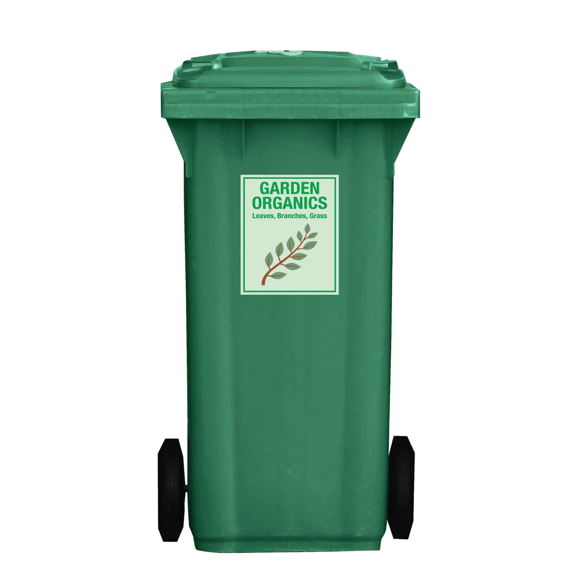 Premium Garden Organics Wheelie Bin Stickers - New Signs