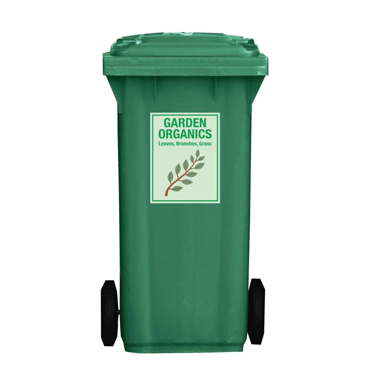 Premium Garden Organics Wheelie Bin Stickers - New Signs