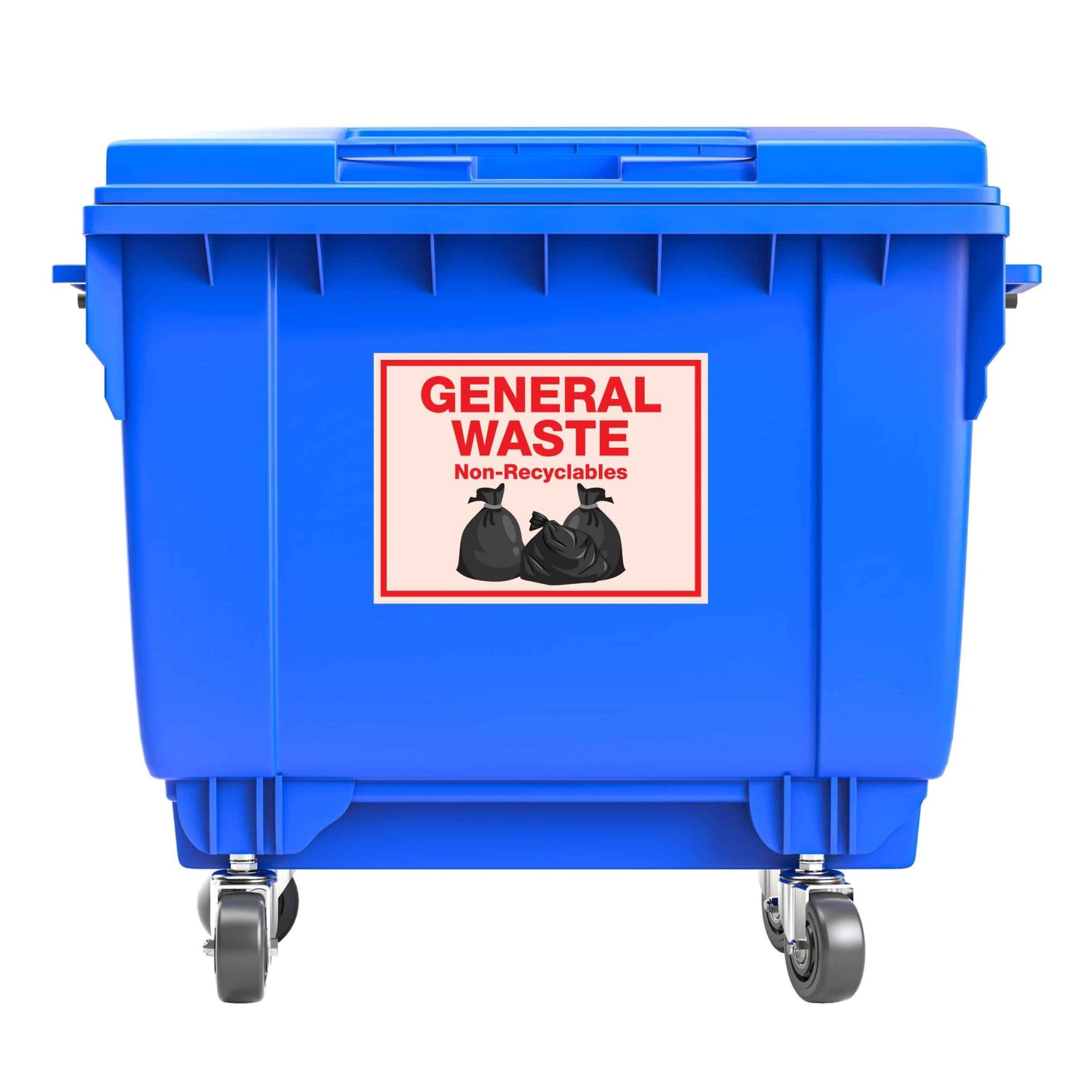 Premium General Waste Large Bin Sticker - New Signs