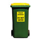 Private Driveway Do Not Enter Wheelie Bin Sticker - New Signs