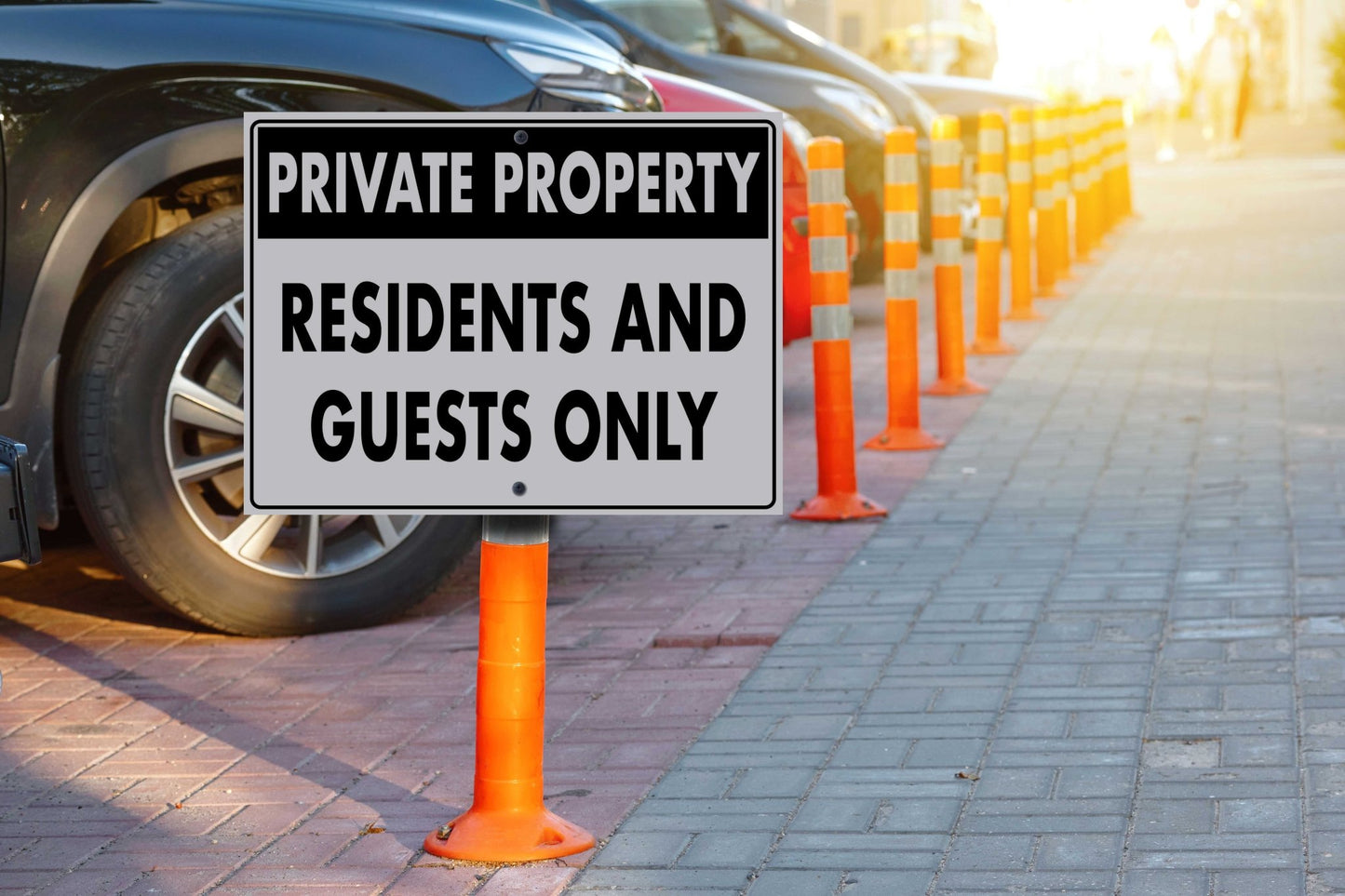 Private Property Residents And Guests Only Sign - New Signs
