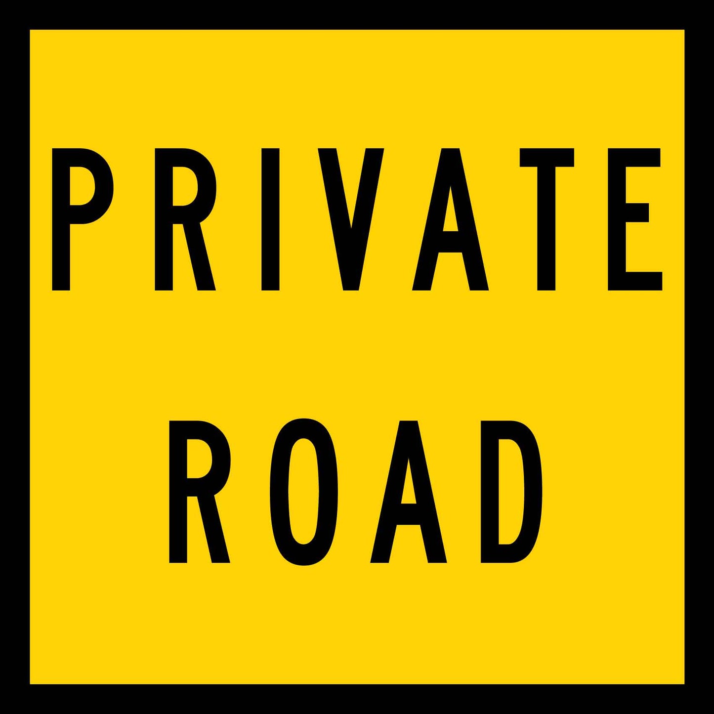 Private Road Multi Message Traffic Sign - New Signs