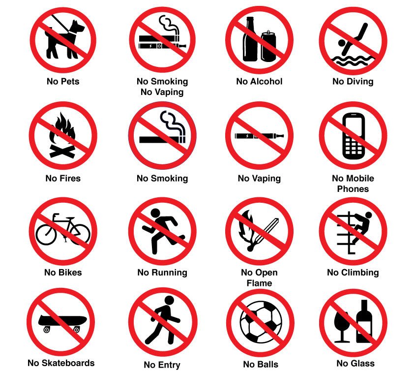 Prohibition Sign - Custom - New Signs