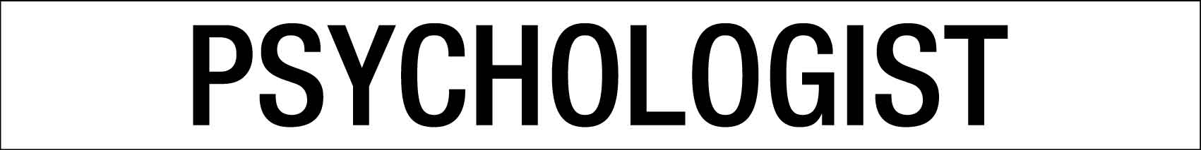 Psychologist - Statutory Sign - New Signs