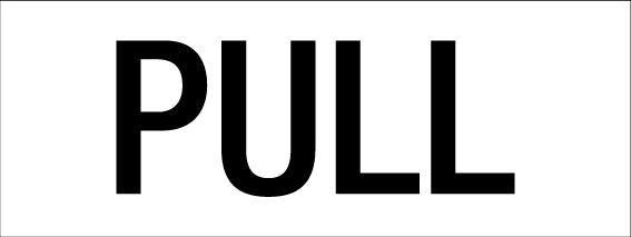 PULL - Statutory Sign - New Signs