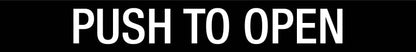Push To Open - Statutory Sign - New Signs