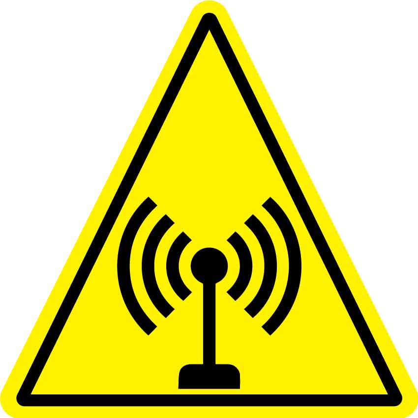 Radio Frequency (Triangle) Decal - New Signs
