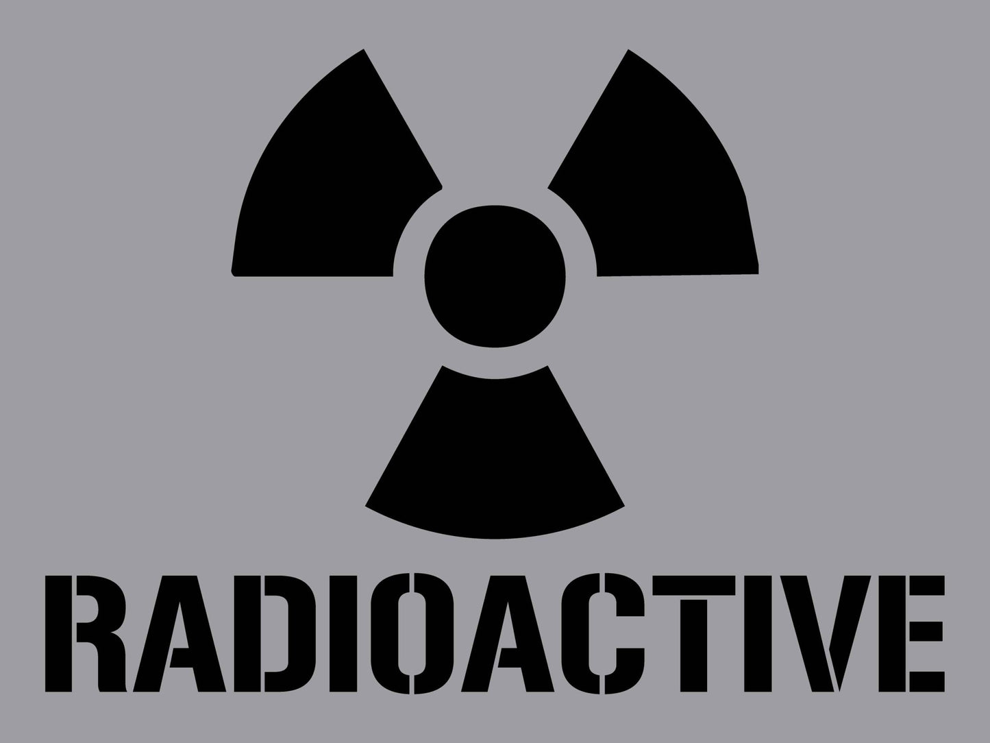 Radioactive - Aluminium Composite Stencil - New Signs