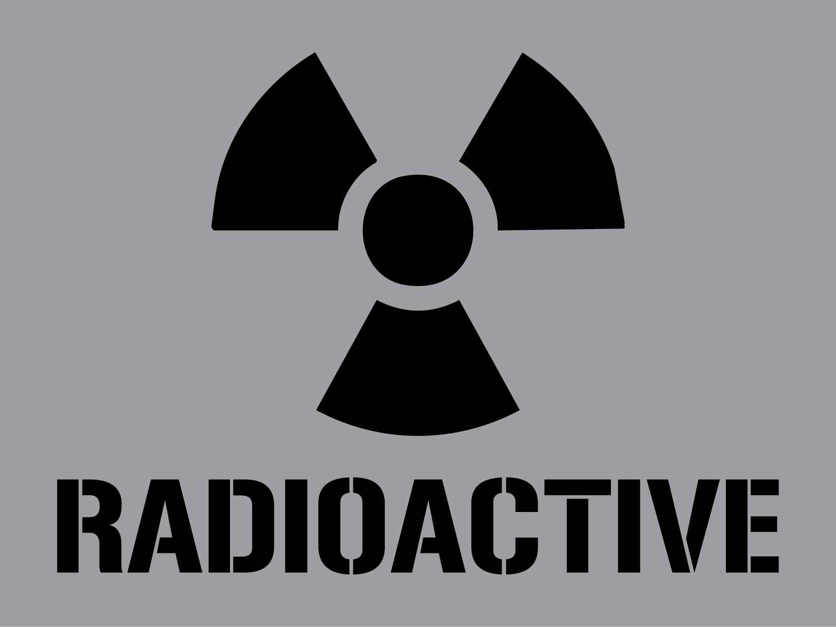 Radioactive - Aluminium Composite Stencil - New Signs
