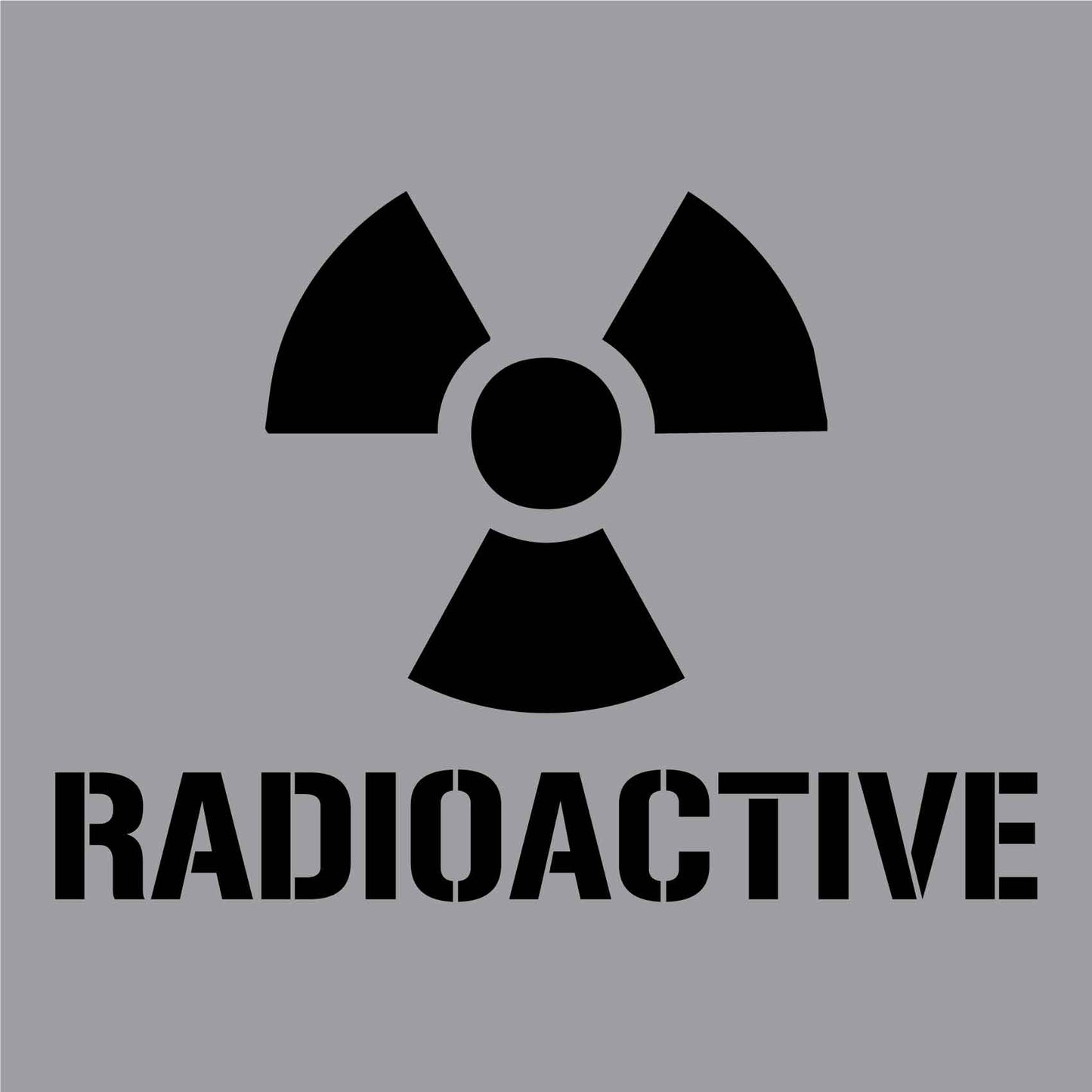 Radioactive - Aluminium Composite Stencil - New Signs
