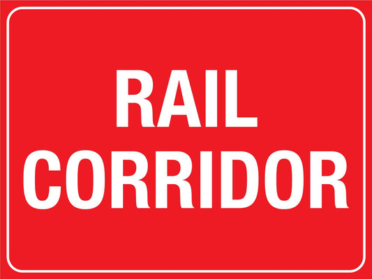 Rail Corridor Sign - New Signs