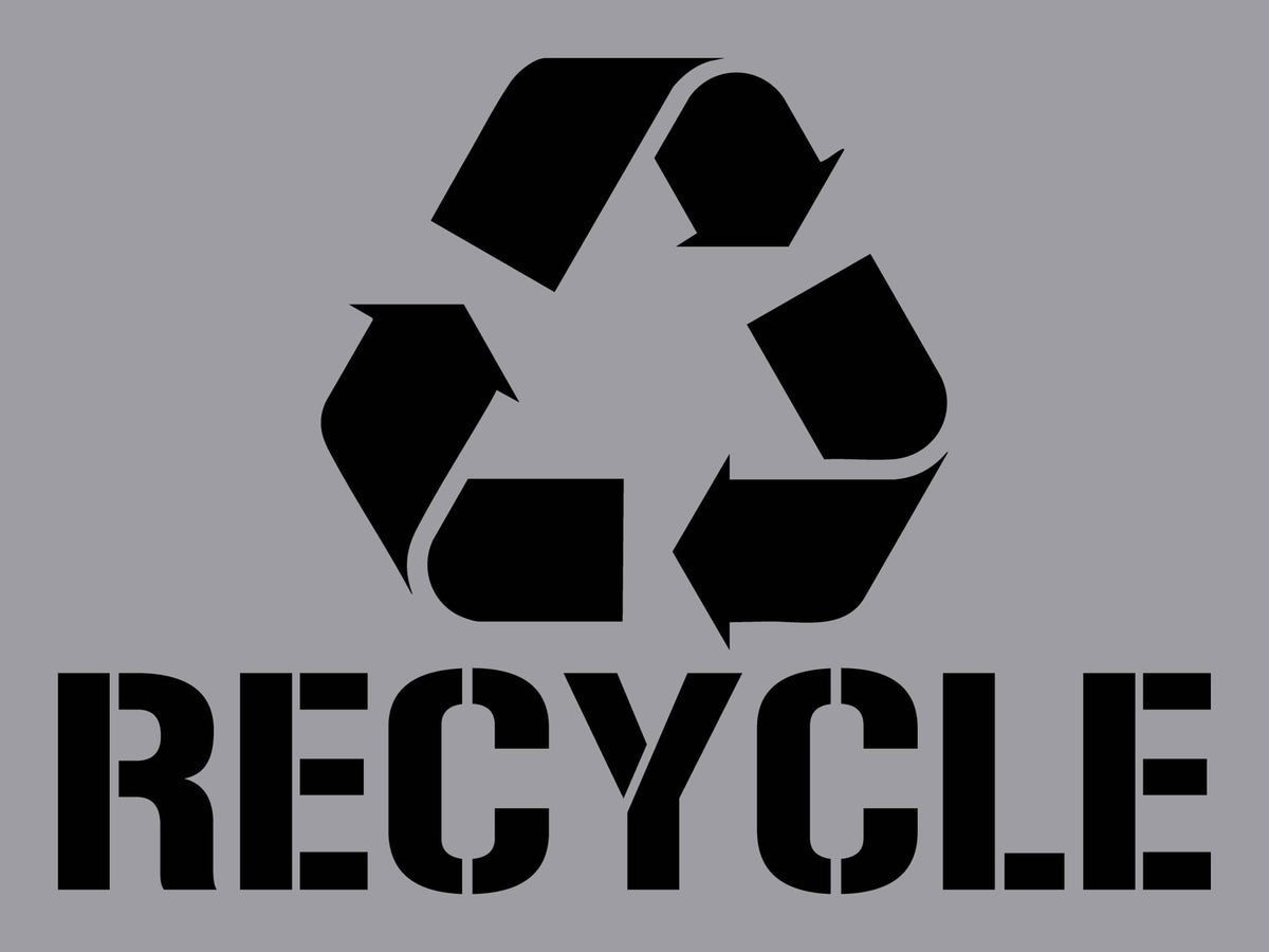 Custom Recylce Sign Recycle - Aluminium Composite Stencil – New Signs
